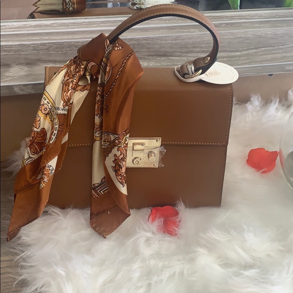Deuce peches leather hand bag - Picture 1 of 8